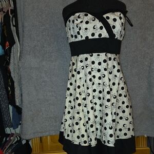 Torrid Cream Strapless Sundress for Prom